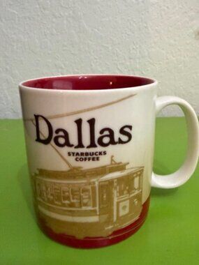 2009 Starbucks City Collector Series Coffee Mug ~ Dallas, Texas 16 oz